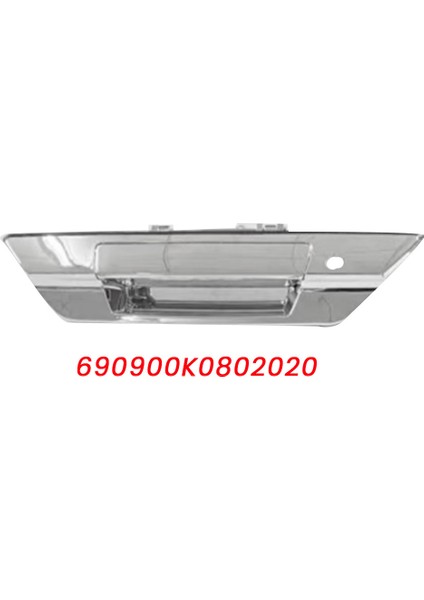 Krom Arka Bagaj Kapağı Çerçeve Trim 69090-0K080 Toyota Hilux 2015-2022 Için Arka Kapı Kolu Çekme Düzeneği 690900K080 (Yurt Dışından)