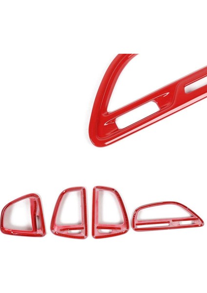 Merkezi Konsol Klima Çıkışı Havalandırma Trim Aksesuarları Dodge Challenger 2015 2016 2017 2018 2019 2020 (Kırmızı) (Yurt Dışından) modelleri