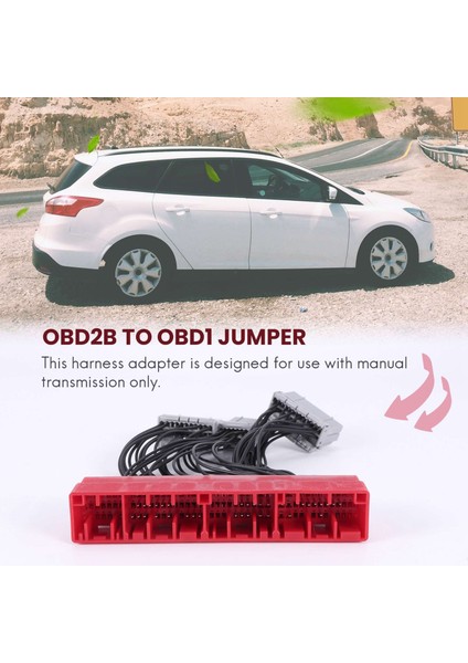 Honda Civic 1999-2000 Için OBD2B'DEN Obd1 Ecu Dönüşüm Kablo Demeti Adaptör Hattına (Yurt Dışından)