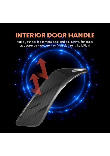 2 Adet Karbon Fiber Araba Iç Kapı Kolu Trim Çekme Kapmak Paneli Kulp Kılıfı-Bmw F20 F21 F22 F23 12-18 2 Kapı (Yurt Dışından)