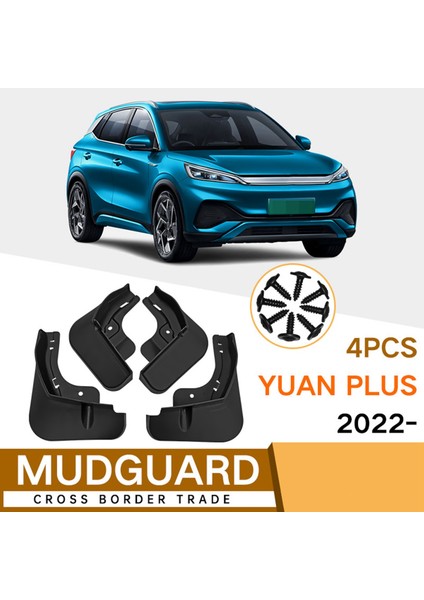 Araba Çamurluk -Byd Atto 3 Yuan Artı Ev 2021-2023 Çamurluk Çamurluk Flap Splash Flaps Çamurluklar Aksesuarları (Yurt Dışından)