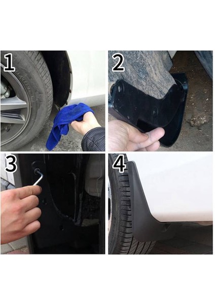 Araba Çamurluk -Byd Atto 3 Yuan Artı Ev 2021-2023 Çamurluk Çamurluk Flap Splash Flaps Çamurluklar Aksesuarları (Yurt Dışından)
