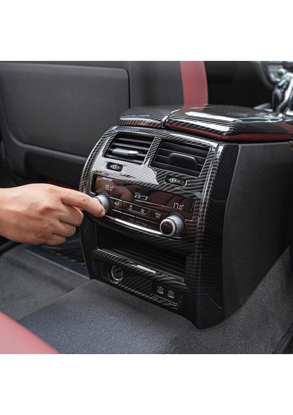 -Bmw 5 Serisi G30 2018-2022 Için Araba Arka Klima Havalandırma Çıkışı Kapak Trim Çerçeve Etiket Aksesuarları, Yüksek Profil (Yurt Dışından)