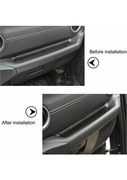 Araba Yardımcı Pilot Kolu Kol Dayama Dekorasyon Kapak Trim Jeep Wrangler Jl Gladyatör Jt 2018-2021 Aksesuarları, Karbon Fiber (Yurt Dışından) fiyatları