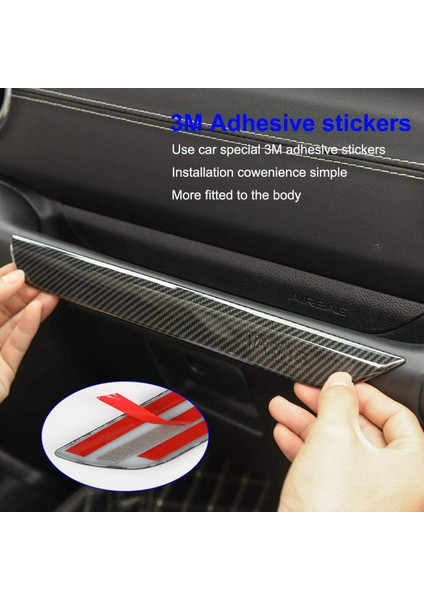 Araba Yardımcı Pilot Kolu Kol Dayama Dekorasyon Kapak Trim Jeep Wrangler Jl Gladyatör Jt 2018-2021 Aksesuarları, Karbon Fiber (Yurt Dışından) fırsatları