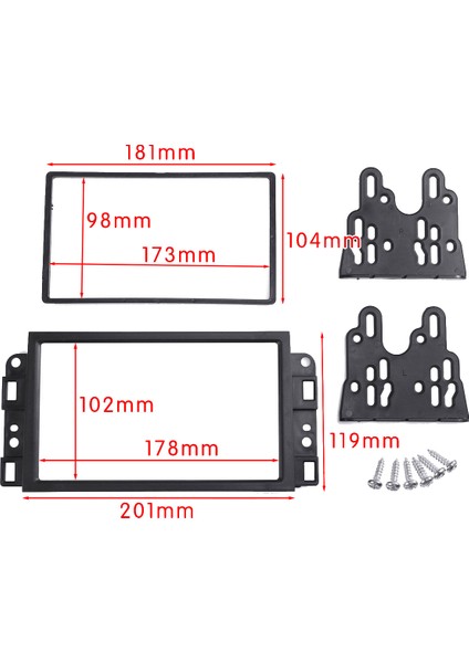 2din Araba Radyo Fasya CD DVD Ses Pano Paneli Çerçevesi Chevrolet Captiva/lova/gentra/aveo (Yurt Dışından) modelleri