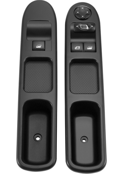 Adet Sürücü Tarafı + Yolcu Tarafı Elektrikli Cam Kontrol Anahtarı Peugeot 207 2007-2015 Için 6554QC 6490HQ 6554HJ (Yurt Dışından)