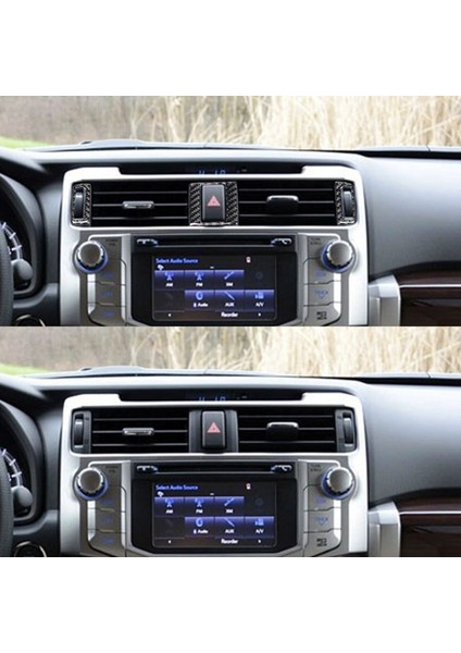 Araba Karbon Fiber Merkezi Kontrol Klima Havalandırma Çıkışı Çerçeve Dekor Kapak Trim Toyota 4runner N280 2010-2020 (Yurt Dışından)