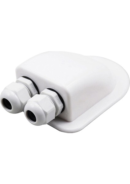 Çift Tel Giriş Rakor Kutusu Güneş Paneli Çatı Kablosu Giriş Rakor Kutusu Kablo Karavan Çift Delikli Rv Yat Araba Aksesuarları (Yurt Dışından)