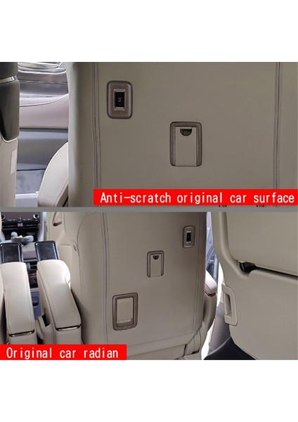 Toyota Alphard/vellfıre 40 Serisi 2023+ Araba Ikinci Sıra Koltuk Düğmesi Çerçeve Trim Yüksek Yapılandırma Ahşap Tahıl (Yurt Dışından) indirimleri