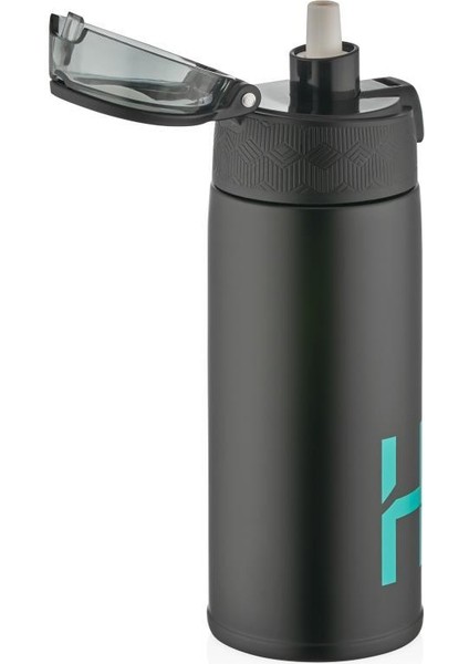 Çelik Termos Matara 530ML Siyah