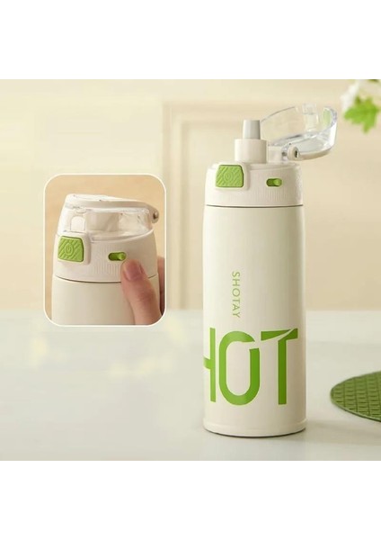 Çelik Termos Matara 530ML Siyah
