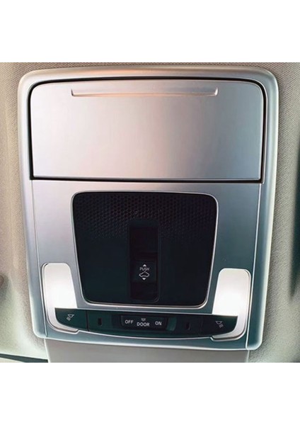 Araba Mat Gümüş Iç Ön Okuma Işığı Lambası Kapağı Trim Etiket Honda Zr-V Hr-V Zrv Hrv 2022 2023 (Yurt Dışından)