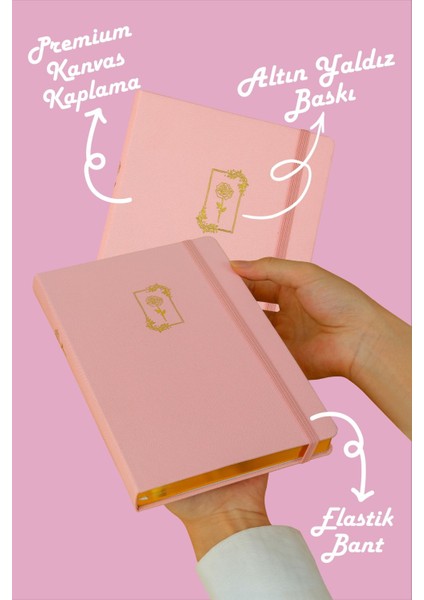 Bujo Keten Defter 96 Yaprak A5 160 Gr. Noktalı