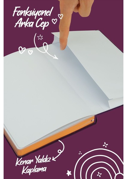 Bujo Süet Defter 96 Yaprak A5 160 Gr. Çizgili