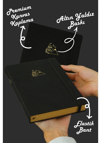 Bujo Kraft Keten Defter 96 Yaprak A5 150 Gr. Kraft Çizgili