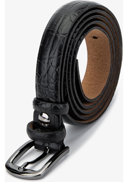 Kadın Siyah Kroko Kemer 907 K78 Bn Kmr SK24-25 Sıyah Kroko modelleri