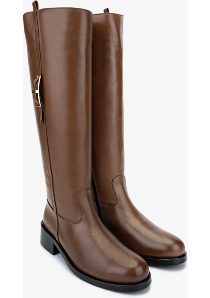 Kadın Taba Deri Casual Çizme 33 28539 Bn Czm SK24-25 Taba Dr fiyatları