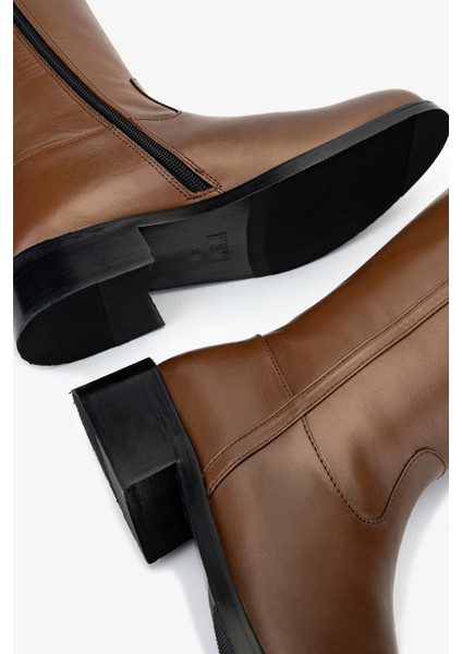 Kadın Taba Deri Casual Çizme 33 28539 Bn Czm SK24-25 Taba Dr fırsatları