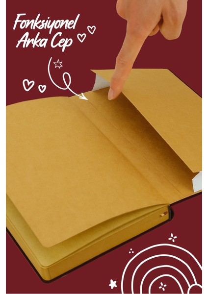 Bujo Kraft Süet Defter Süet 96 Yaprak A5 150 Gr. Noktalı