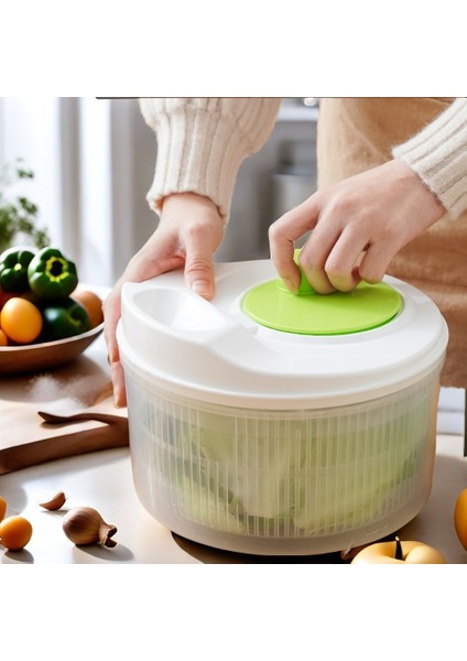 4 Renk Salata Kurutma Makinesi Drenaj Sepeti Kurutucu (5l) (Yurt Dışından)