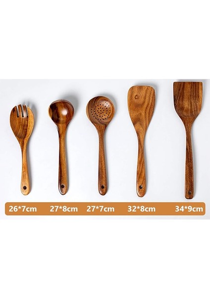 5 Parça Ahşap Pişirme Mutfak Servis Gereçleri Seti (Yurt Dışından) fiyatları