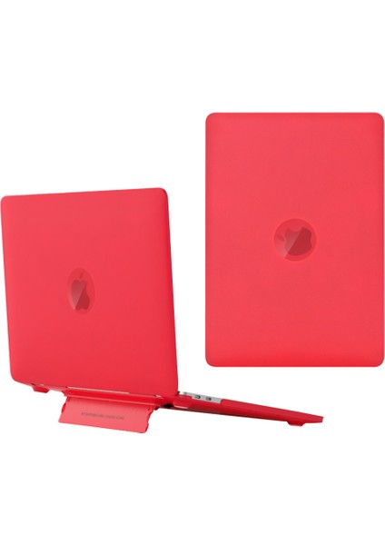 MacBook Air 13 Inç (2013-2017) A1466/(2010-2012) A1369 Laptop Çantası Isı Dağılımı Kickstand Pc Kapağı-Kırmızı (Yurt Dışından)