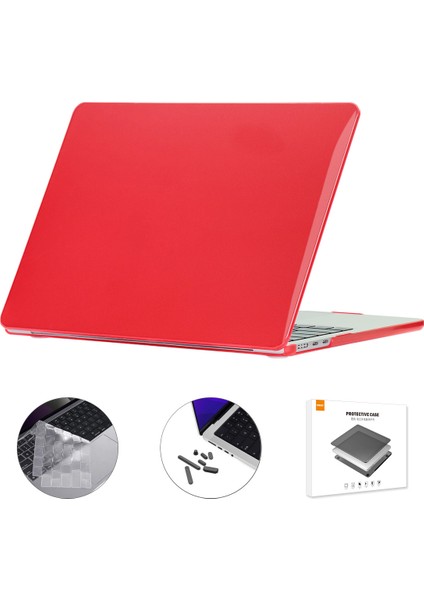 Macbook Air 15 Inç (2023) A2941 (Ab Versiyonu) Sert Pc Dizüstü Bilgisayar Kılıfı, Tpu Klavye Filmi + Toz Geçirmez Fişler-Kırmızı (Yurt Dışından) fiyatları