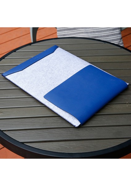 Macbook Air 13.3 Inç/pro 13.3 Inç-Mavi Için Mouse Pad'li Keçe Pu Deri Kol Çantası (Yurt Dışından) fiyatları