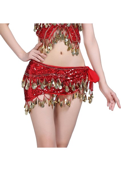 Dansı Kalça Eşarbı Dans Püskül Kırmızı (Yurt Dışından) fırsatları