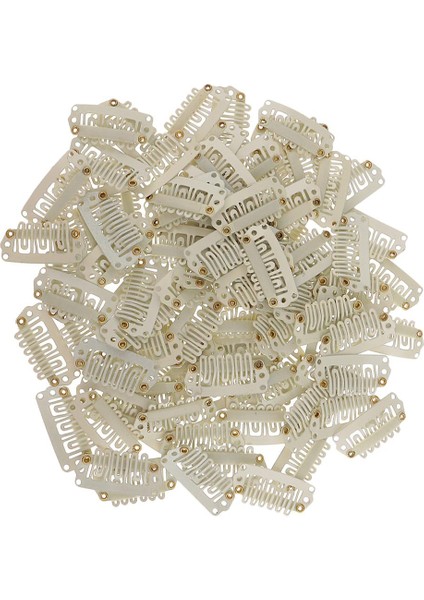 100 28MM Metal Çıtçıı Klipsler Atkı Saç I Için (Yurt Dışından)