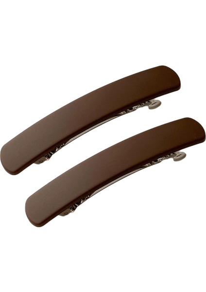 Kadınlar Için 2x Saç Tokaları Basit Saç Aksesuarları Bahar Fransız Saç Tokaları Kahve Rengi (Yurt Dışından) fiyatları