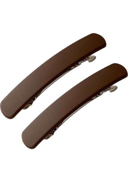 Kadınlar Için 2x Saç Tokaları Basit Saç Aksesuarları Bahar Fransız Saç Tokaları Kahve Rengi (Yurt Dışından) fırsatları