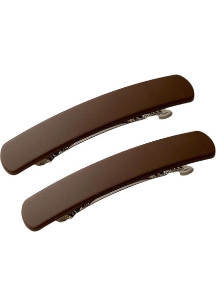 Kadınlar Için 2x Saç Tokaları Basit Saç Aksesuarları Bahar Fransız Saç Tokaları Kahve Rengi (Yurt Dışından) indirimleri