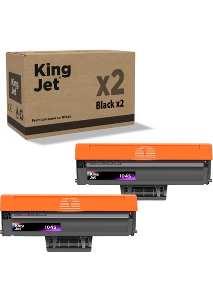 Kingjet® MLT-D104S 2'li Paket - Samsung Uyumlu Çipli Muadil Toner