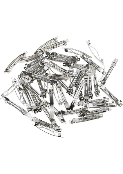 50 Retro Fransız Tokaları Saç I Saç I Saç Aksesuarı 9 x 78MM Gümüş 1 (Yurt Dışından) fiyatları