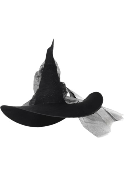 Gece Kulübü Sahne Performansı Temalı Parti Için Cadılar Bayramı Cadı Şapkası Geniş Kenarlı (Yurt Dışından) modelleri