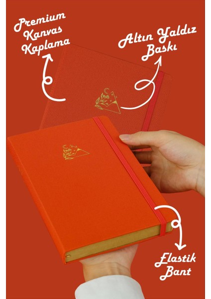Bujo Kraft Keten Defter 96 Yaprak A5 150 Gr. Kraft Çizgili