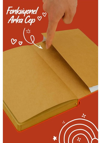 Bujo Kraft Keten Defter 96 Yaprak A5 150 Gr. Kraft Çizgili fırsatları