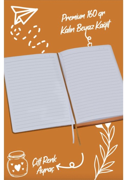 Bujo Süet Defter 96 Yaprak A5 160 Gr. Çizgili