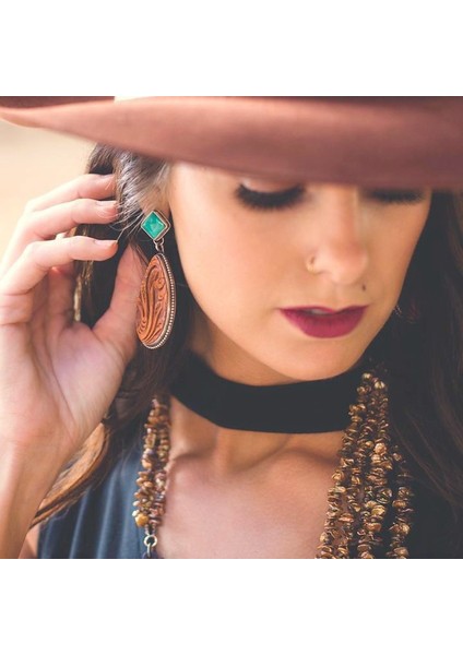 Kahverengi Tarzı Antika Takı Tasarımı Gerçek Gümüş Doğal Turkuaz Taşlı Küpe Moda Kahverengi Güneş Çiçeği Küpe Takı (Yurt Dışından) fırsatları