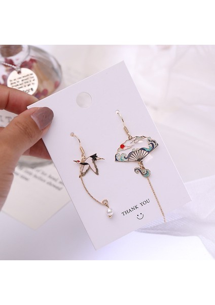 Küpe Kanca, Yaratıcı Kişilik, Asimetrik Fan, Turna Asılı, Püskül Küpe, Küpe, Küpe, Kadın (Yurt Dışından) fiyatları