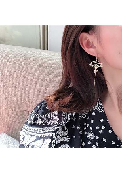 Küpe Kanca, Yaratıcı Kişilik, Asimetrik Fan, Turna Asılı, Püskül Küpe, Küpe, Küpe, Kadın (Yurt Dışından) fırsatları