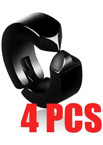 Gümüş Tarzı Takı Aksesuar Küpe Pürüzsüz Metal Stil Deliksiz Kulaklar Için Charm Trendy Kulak Klipsi Kişilik Unisex Titanyum Çelik Kulak Klipsi Kravat Moda Takı Yuvarlak Punk (Yurt Dışından) fiyatları