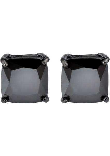 Siyah Stil Kadın Erkek Parti Takıları Için Siyah Safir Zirkon Taşlı Kare Kulak Çivileri Güzel (Yurt Dışından) modelleri