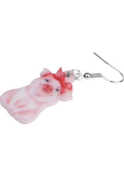 Pembe Tarzı Kadın Kızlar Gençler Için Akrilik Sevgililer Günü Anime Kızıl Başlık Domuz Küpe Düşen Takı Hayvan Süslemeleri Ormanlar Şıklık Hediye Parti Aksesuarları (Yurt Dışından) indirimleri