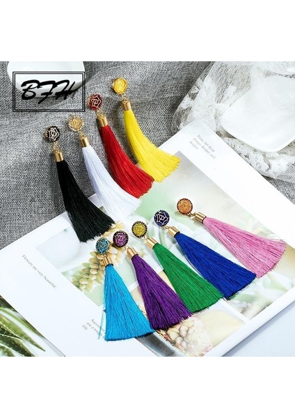 Siyah Stil Kadınlar Için Düğün Moda Vintage Geometrik Kristal Sarkan Kadın Küpe Takı Hediye (Yurt Dışından) modelleri