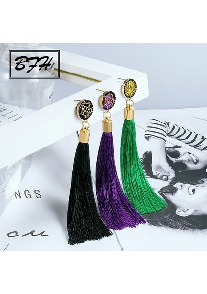 Siyah Stil Kadınlar Için Düğün Moda Vintage Geometrik Kristal Sarkan Kadın Küpe Takı Hediye (Yurt Dışından) fırsatları