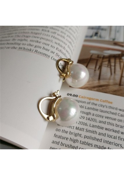 Beyaz Stil 2019 Yeni Yuvarlak Inci Küpe Gümüş Takı Vintage Tarzı Doğal Tatlısu Inci Küpe Kadınlar Hediye Için - E-Ticaret Başlığı (Yurt Dışından) modelleri