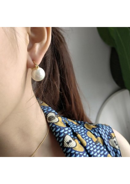 Beyaz Stil 2019 Yeni Yuvarlak Inci Küpe Gümüş Takı Vintage Tarzı Doğal Tatlısu Inci Küpe Kadınlar Hediye Için - E-Ticaret Başlığı (Yurt Dışından) fırsatları